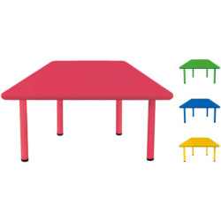MESA SERIE ELITE TRAPEZOIDAL TALLA 2 ALT.52 CM NIÑO 3-4 AÑOS COLORES IMPARA