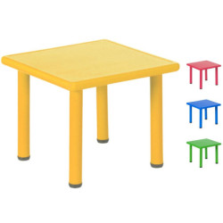 MESA SERIE ELITE CUADRADA TALLA 2 ALT.52 CM NIÑO 3-4 AÑOS COLORES IMPARA