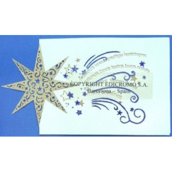 CHRISTMAS EDICROMO TROQUELADO LASER C/ORO 81009 ^