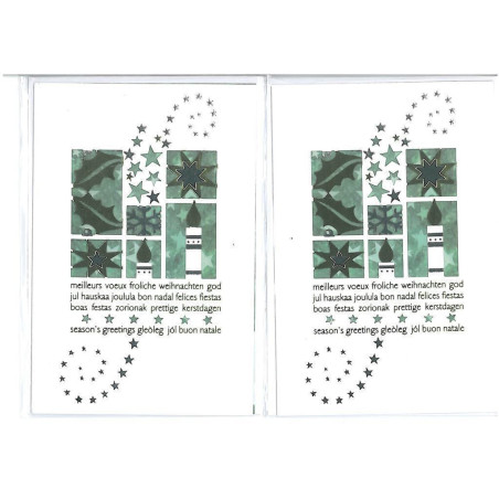 CHRISTMAS EDICROMO TROQUELADO LASER C/ORO 81014 ^