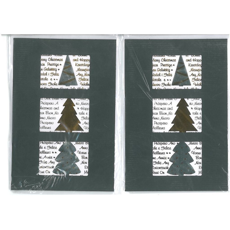 CHRISTMAS EDICROMO TROQUELADO LASER C/ORO 83002 ^