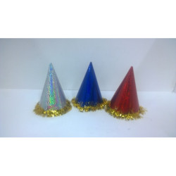 SOMBRERO METALIZADO 20CM HOLOGRAFICO VERBETENA UNIDAD ^