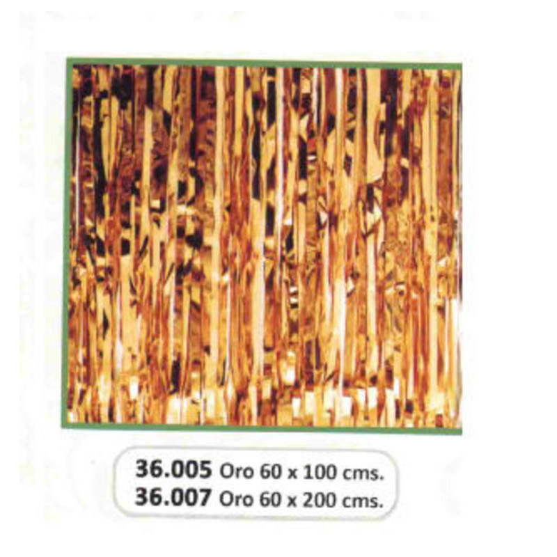 CASCADA METAL ORO 1*2M 36007 ^