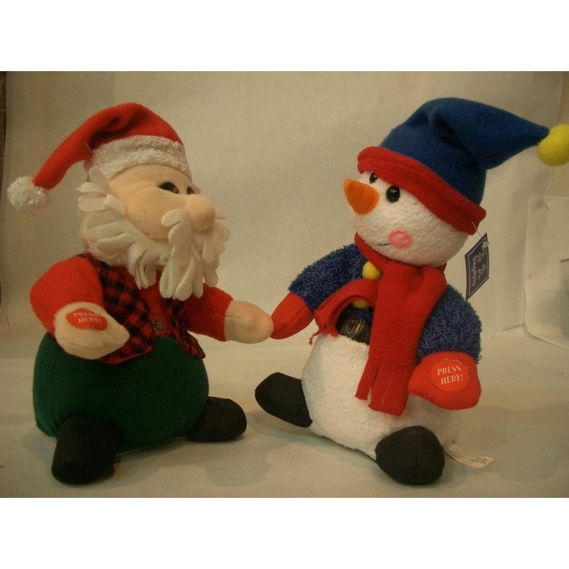 PELUCHE REGAL PAREJA NOEL-MUÑECO NIEVE 1048 ^