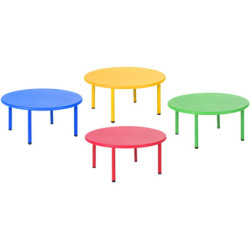 MESA SERIE ELITE CIRCULAR TALLA 3 ALT.58 CM NIÑO 4-6 AÑOS COLORES IMPARA