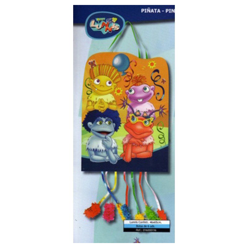 PIÑATA MEDIANA PERFIL LUNNIS 016000112 VERBETENA ^