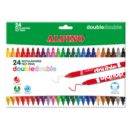 MARCD.ES COLORES ALPINO DOBLE PUNTA CJ.24u.