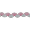 GUIRNALDA CHINA PEQUEÑA ABANICO BLANCO ROSA 3M  36983 VERBETENA