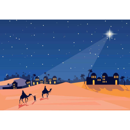 FONDO ESTRELLAS ARGU BELEN CAMELLOS UNIDAD ROLLO 45255