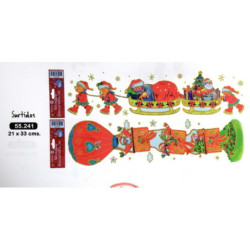 STICKER NOEL REGALOS PURPURINA 33*21 55241 ^