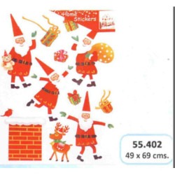 STICKER NOELES SURTIDOS COLORES 50*70 55402 ^