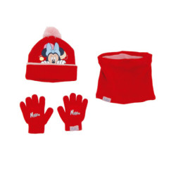 SET GORRO/BUFF/GUANTES BEBE 44/46 MINNIE MOUSE "LUCKY" SAFTA23 ENERO WD14738