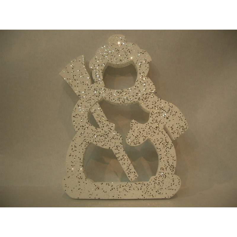 LETRERO POREX PAN MUÑECO NIEVE 35CM 23242 ^