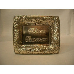 LETRERO FELIZ NAVIDAD MOLDEADO ORO  4202 ^