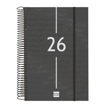 AGENDA YEAR E11 1DP 2026 NEGRO+ FINOCAM26 742076026 175 X 29 X 242 MM