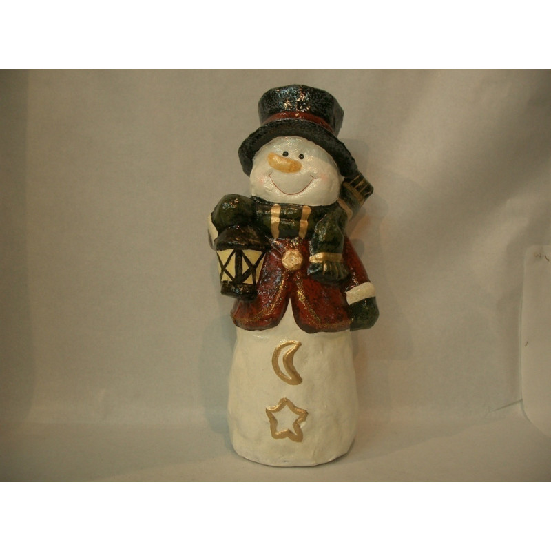 MUÑECO NIEVE CARTON PIEDRA 50CM 57829121 ^