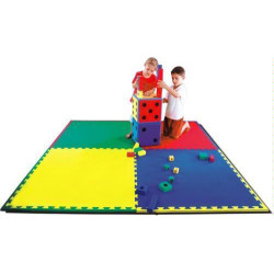 PUZLE BALDOSA TAPIZ EVA ROJA 100X100X2 CM IMPARA