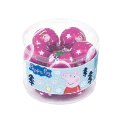 BOLAS NAVIDAD 6CM PACK 10 PEPPA PIG "COSY CORNER" SAFTA23 SEP PP14019