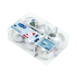 BOLAS NAVIDAD 8CM PACK 6 PEPPA PIG "COSY CORNER" SAFTA24 SEP PP14018