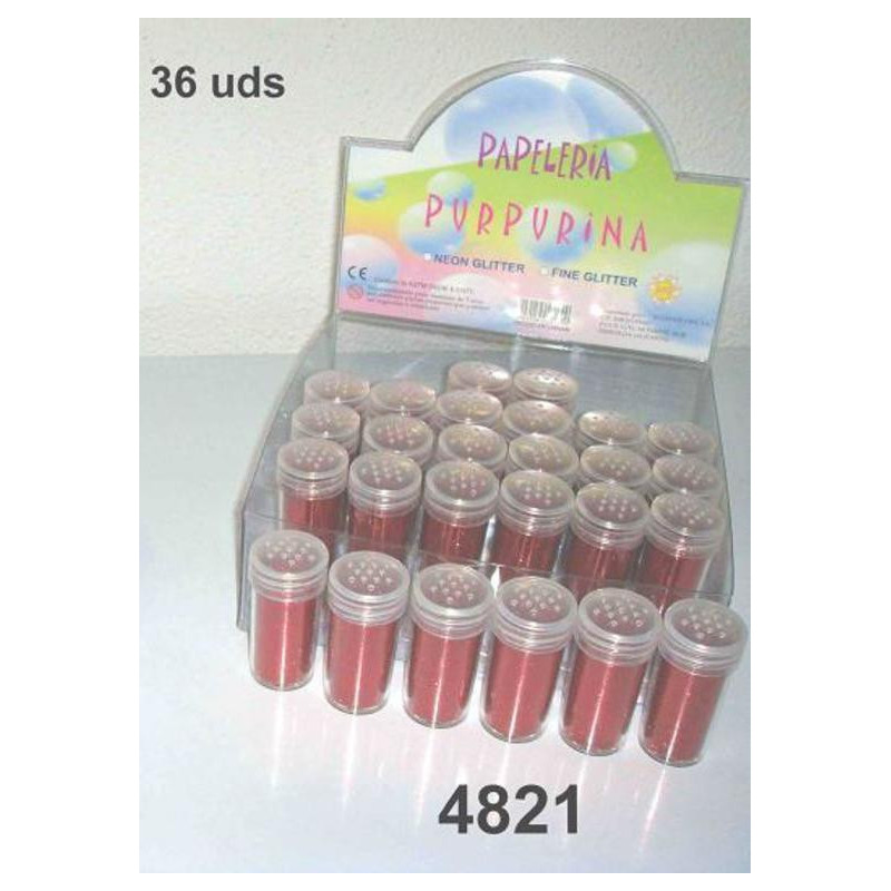 PURPURINA WG SUPERFINA METAL ROJO C/36U 48210