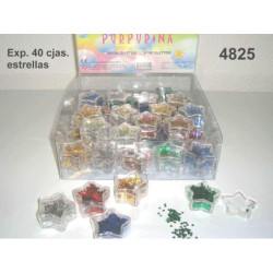 PURPURINA WG ESTRELLAS METAL SURTIDA  C/40U 48250