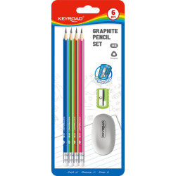 BLISTER PAPELERIA 6 PCS KEYROAD KR971848 24*10 SAFTA22