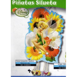 PIÑATA GRANDE SILUETA FAIRIES PURPURINA CAMAPANILLA 014000312 VERBETENA ^