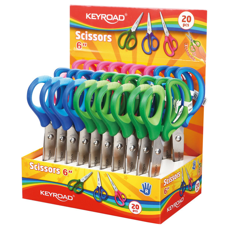 TIJERA ESCOLAR 15 CM KEYROAD KR971552 15,5*17 SAFTA22
