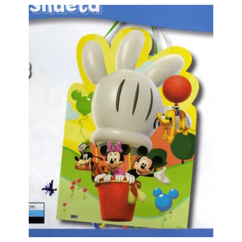 PIÑATA GRANDE SILUETA MICKEY CLUB HOUSE GLOBO 014000539 VERBETENA ^