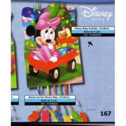 PIÑATA MEDIANA PERFIL DISNEY BABIES MICKEY OSITO 14000259 VERBETENA ^