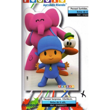 PIÑATA MEDIANA PERFIL POCOYO SORPERSA 016000372 VERBETENA ^