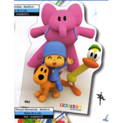 PIÑATA GRANDE SILUETA POCOYO BIENVENIDA 016000375 VERBETENA ^