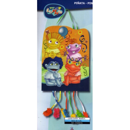 PIÑATA MEDIANA PERFIL LUNNIS 016000112 VERBETENA ^