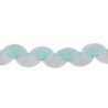 GUIRNALDA CHINA PEQUEÑA ABANICO BLANCO AZUL 3M  36982 VERBETENA