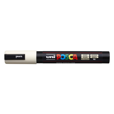 MARCADOR UNI-BALL POSCA PC-5M PUNTA REDONDA 1,8-2,5MM MARFIL -46-