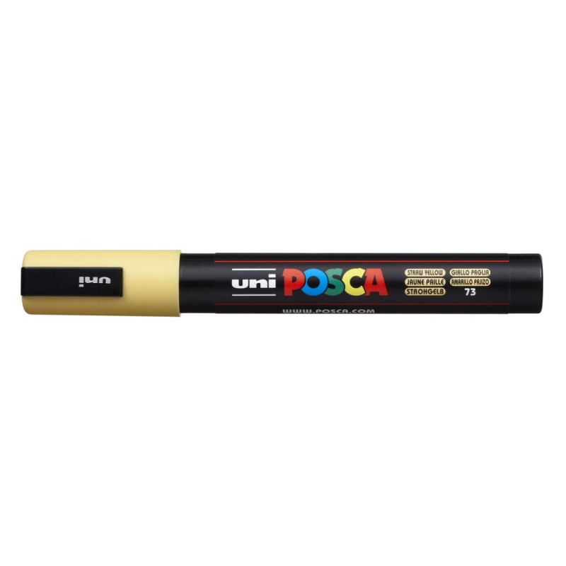 MARCADOR UNI-BALL POSCA PC-5M PUNTA REDONDA 1,8-2,5MM AMARILLO PAJIZO -73-
