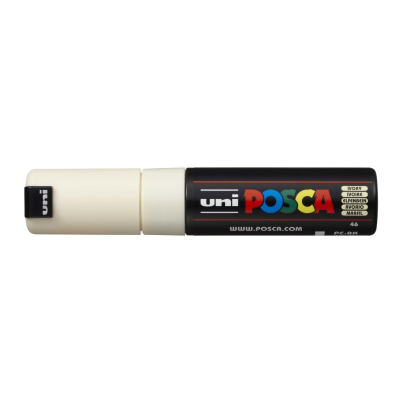 MARCADOR UNI-BALL POSCA PC-8K BISEL GRUESO 8MM MARFIL -46-