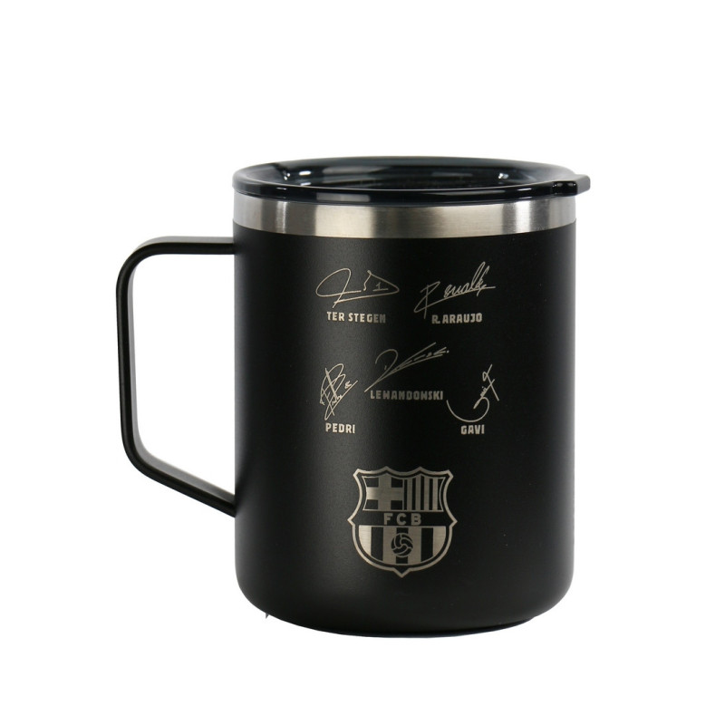 TAZA TERMO 400ML F.C.BARCELONA "BLACK" SAFTA26 972195 8,4X10,7 UNIDAD