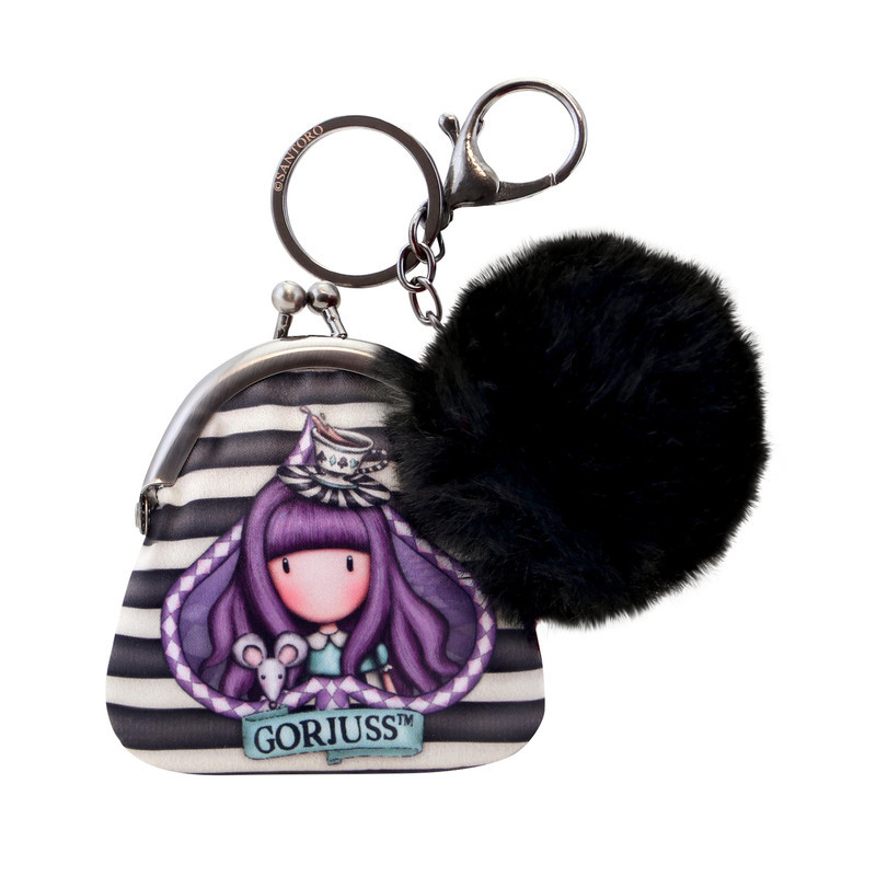 MINI LLAVERO CON MONEDERO GORJUSS "A LITTLE MORE TEA" 919GJ10 8,5*7 SAFTA22
