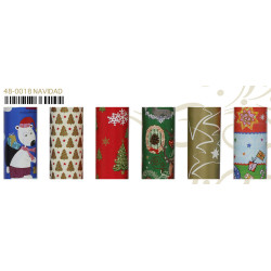 PAPEL REGALO ROLLO 0,70*2 EURO NAVIDAD 48-0018 C/60U