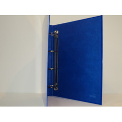 CARPETA 4A 40MM FL CARTON FORRADA COLOR AZUL ESLA 3393