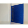 CARPETA 4A 40MM FL CARTON FORRADA COLOR AZUL ESLA 3393
