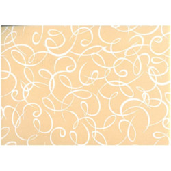 PAPEL REGALO ROLLO 62 SETIMPRES BRILLANTE ORO RIZOS BLANCO B1OR