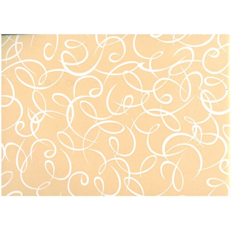 PAPEL REGALO ROLLO 62 SETIMPRES BRILLANTE ORO RIZOS BLANCO B1OR