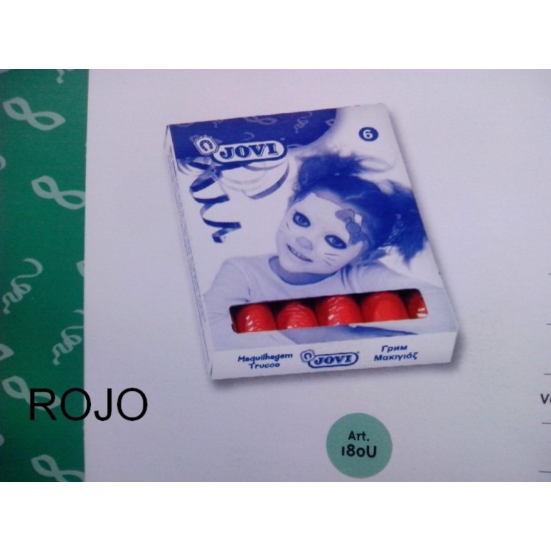 MAQUILLAJE JOVI BARRA GRANDE ROJO 15G C/6U ^
