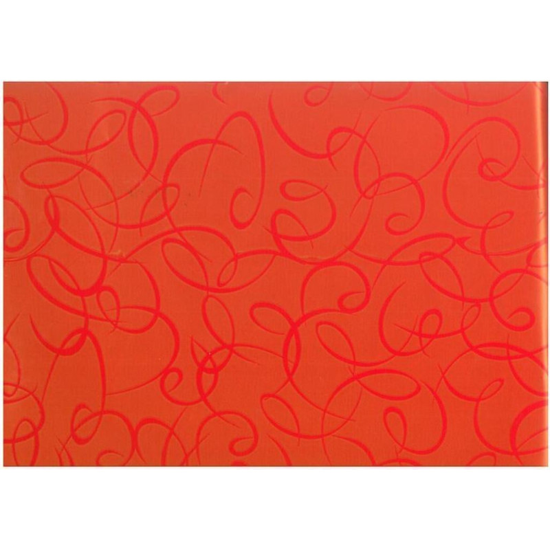 PAPEL REGALO ROLLO 62 SETIMPRES BRILLANTE ROJO RIZOS ROJO B1R