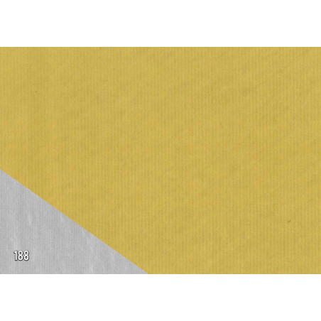 PAPEL REGALO ROLLO 62 SETIMPRES VERJURADO BICOLOR ORO PLATA DV1OR