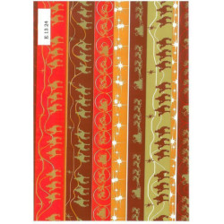 PAPEL REGALO ROLLO 62 HVS ESTUCADO NAVIDAD REYES ROJO E1324