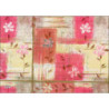 PAPEL REGALO ROLLO 62 SETIMPRES ESTUCADO CUADROS FLORES E14R