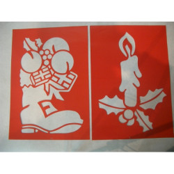 PLANTILLA NIEVE PARA CRISTALES 37785 ^